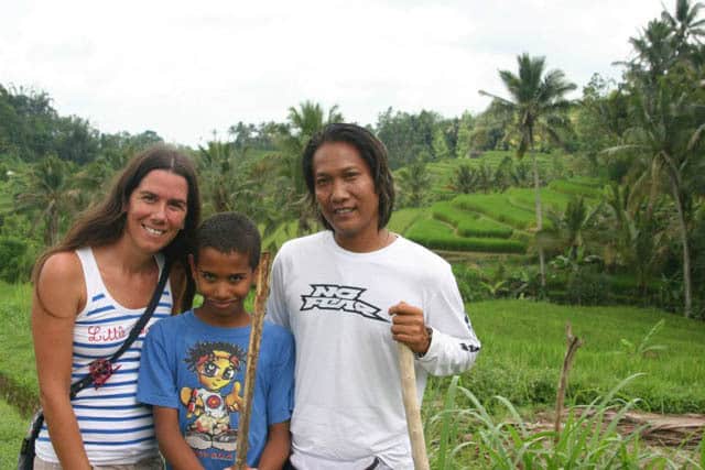 Bali Authentique guide client Fanny child