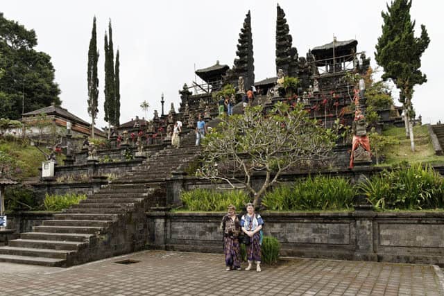 Bali Besakih temple client Irene Daniel