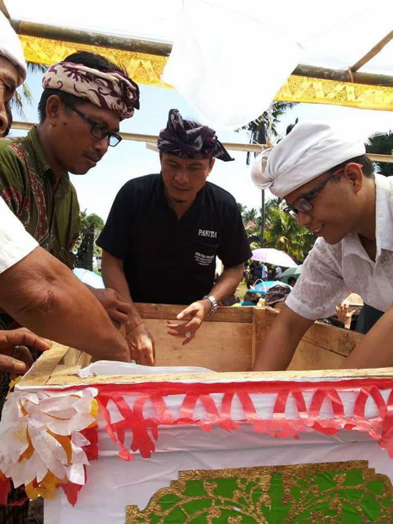 Bali Ceremony cremation chest