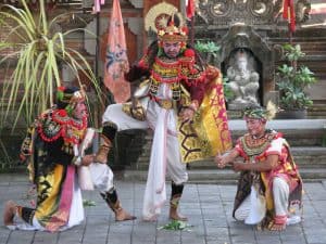 Bali traditional dance mask sendratari