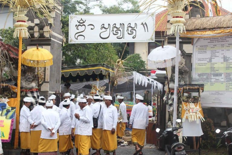 réunion banjar bali indonésie