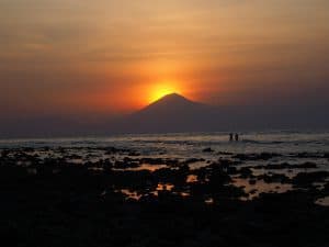 ile gili trawangan coucher de soleil indonésie