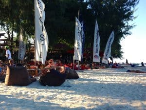 Gili Trawangan plage coucher de soleil iles Gili Indonésie Lombok