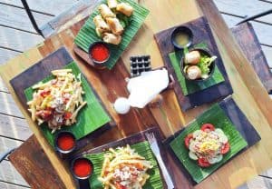 Gili Trawangan où manger fast food frites iles Gili Indonésie Lombok