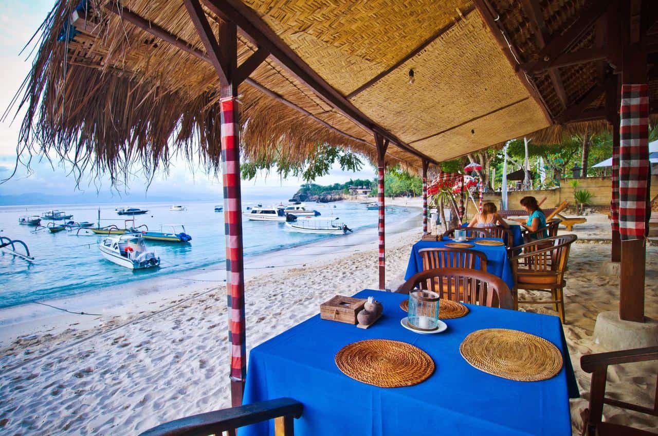 hotel Bali Lembongan vue mer