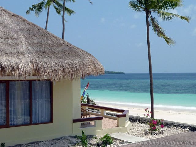 hotel bali sulawesi bungalows sur la plage
