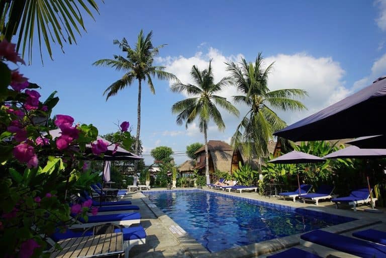 hotel gili air lombok côté piscine