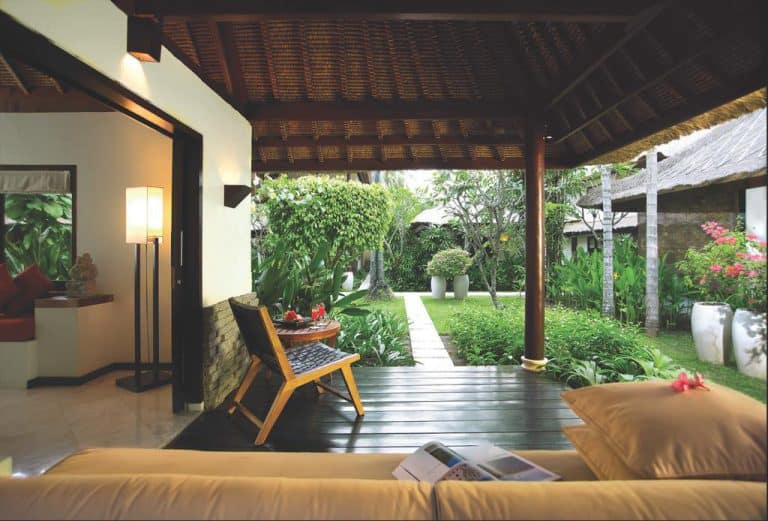 hotel lombok indonésie vue jardin