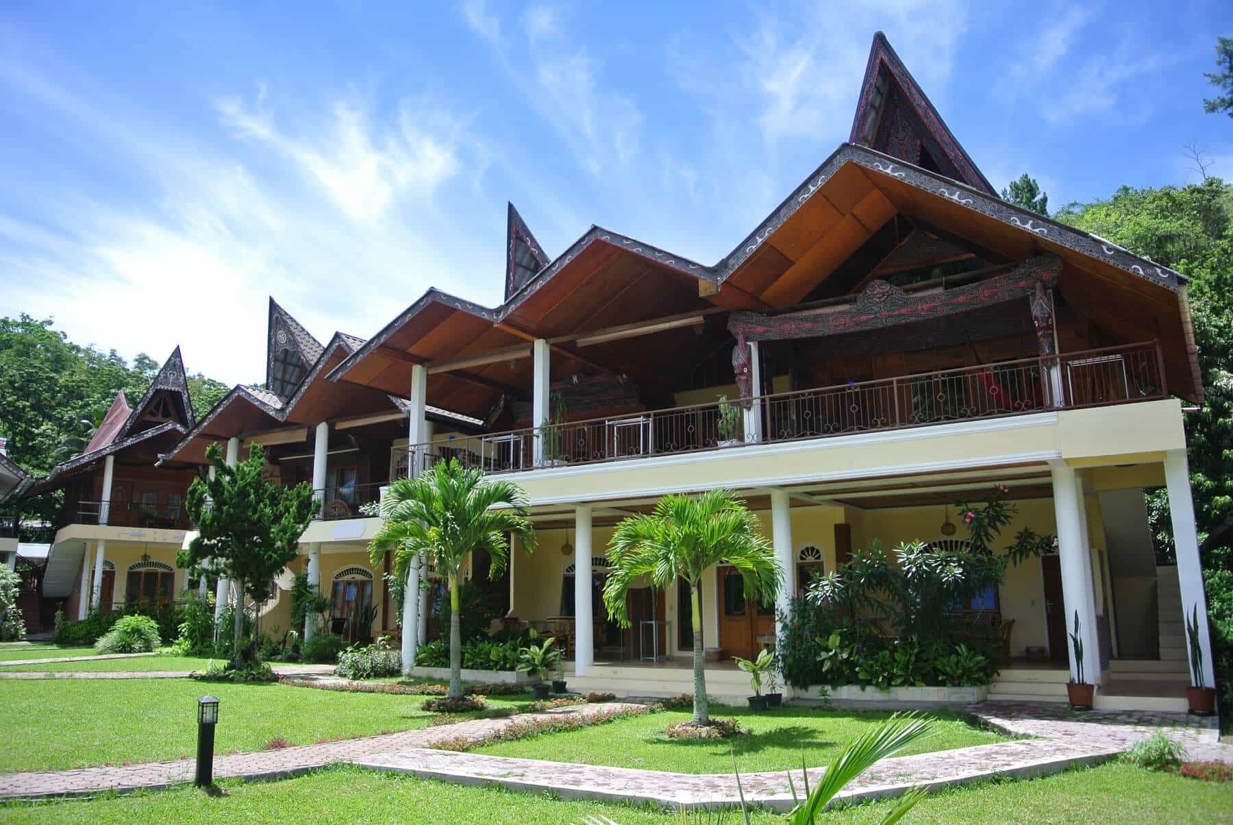 hotel Sumatra Toba maisons traditionnelles