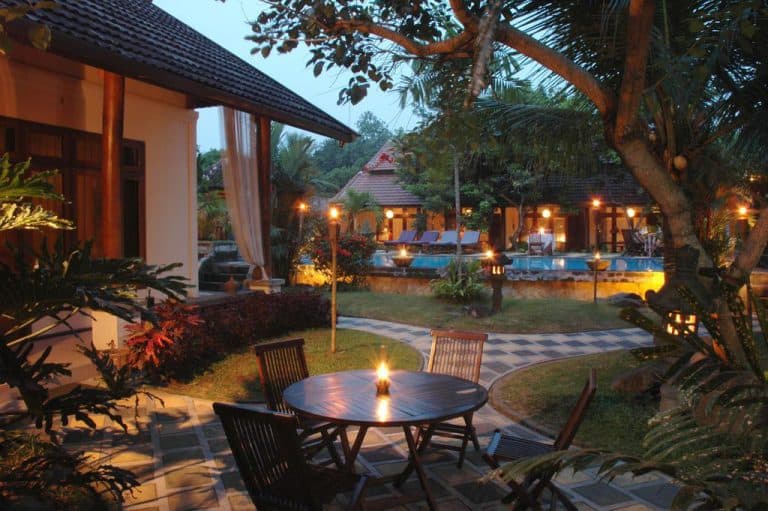 hotel yogyakarta indonésie terrasse