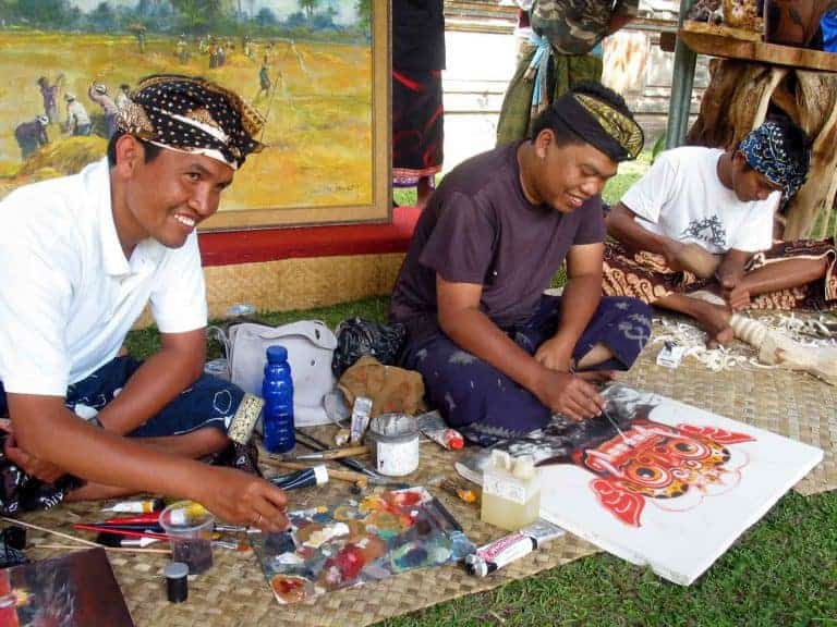 peinture balinaise artisanat local