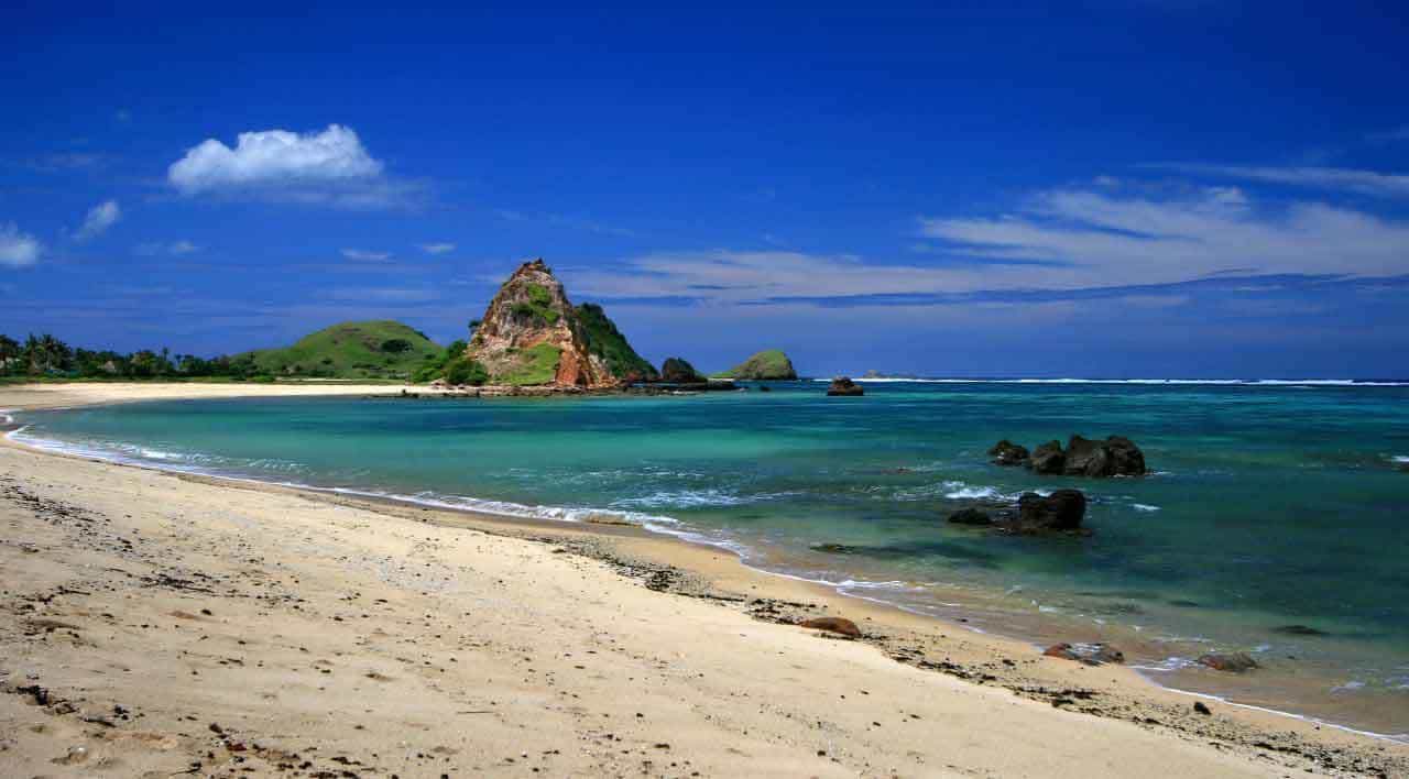 plage senggigi lombok indonesie panorama