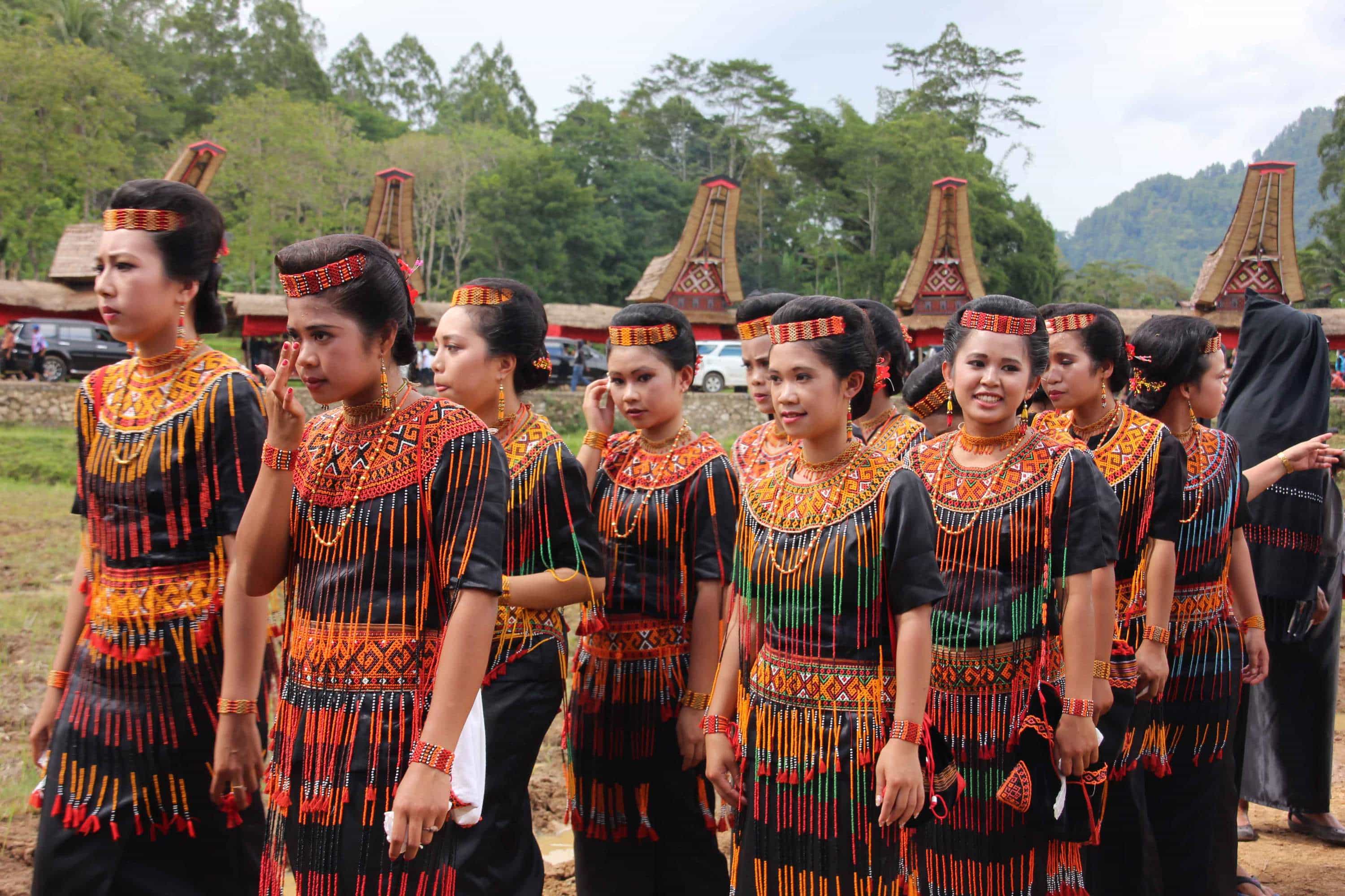 Sulawesi Toraja cérémonie vêtement traditionnel