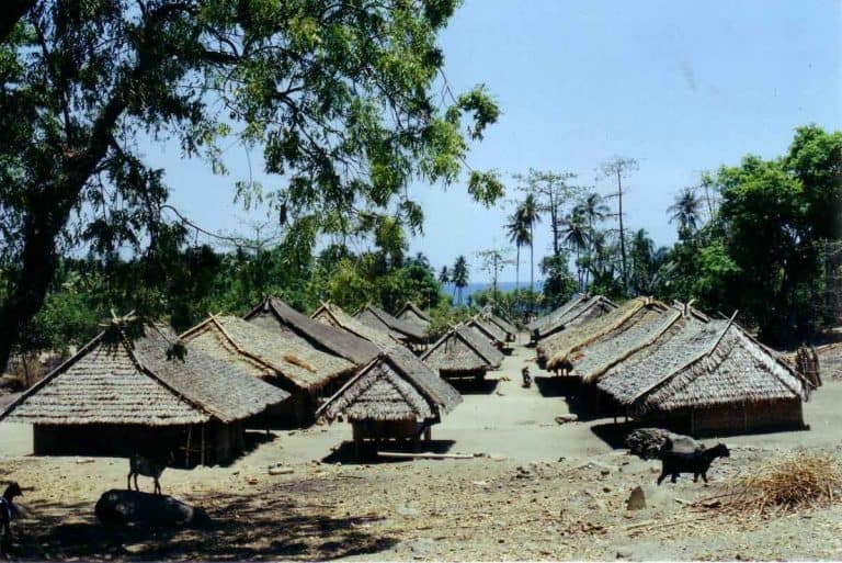 senaru village lombok indonesie panorama