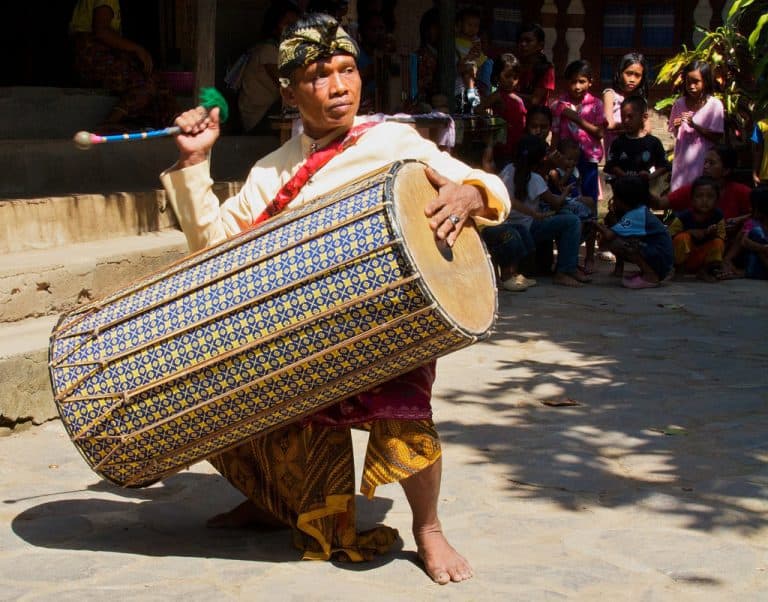 tambour traditionnel Lombok