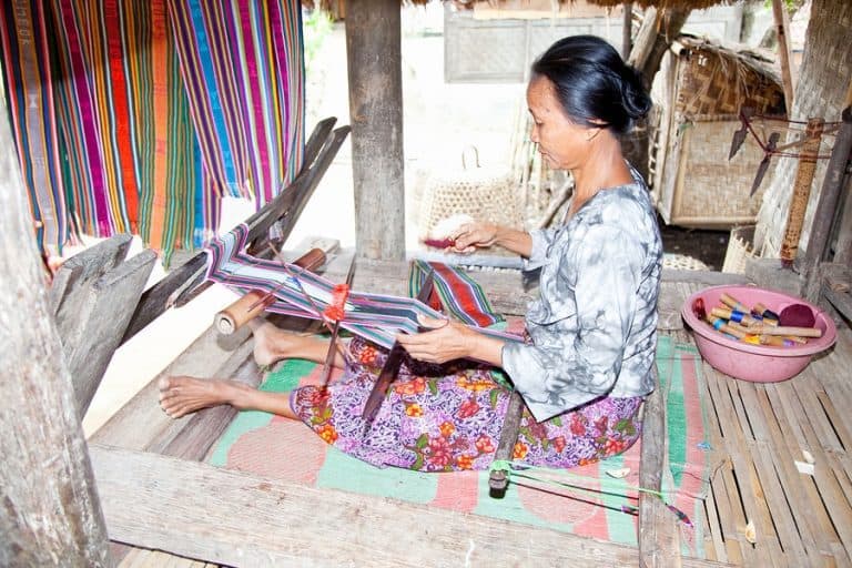 traditionnel tissage Lombok